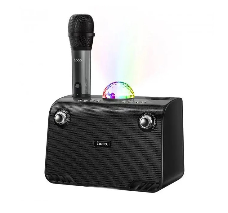 Портативна Bluetooth колонка з мікрофоном і караоке Hoco BS41, Black, фото 1