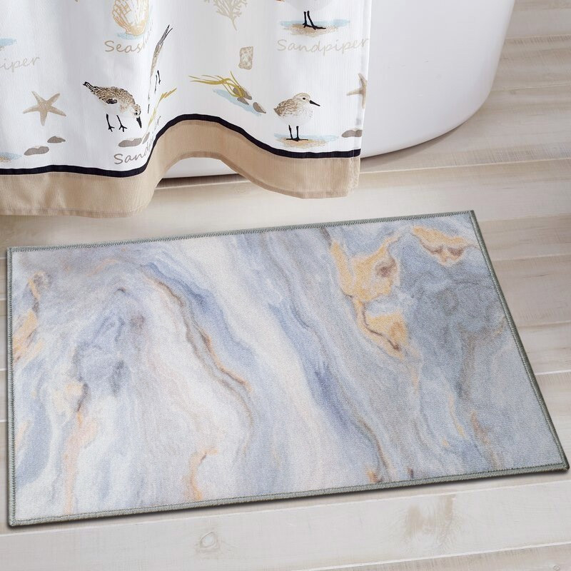 Килимок у ванну кімнату MAC Carpet Print 212В 57х90 см Сірий