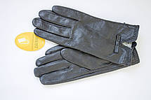 Жіночі шкіряні рукавички Кролик Середні 4-417 з дефектом, фото 2