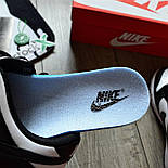 Чоловічі кросівки SB Dunk Low Retro весна осінь демісезонні (чорні з білим). Живе фото. Данки найк, фото 8