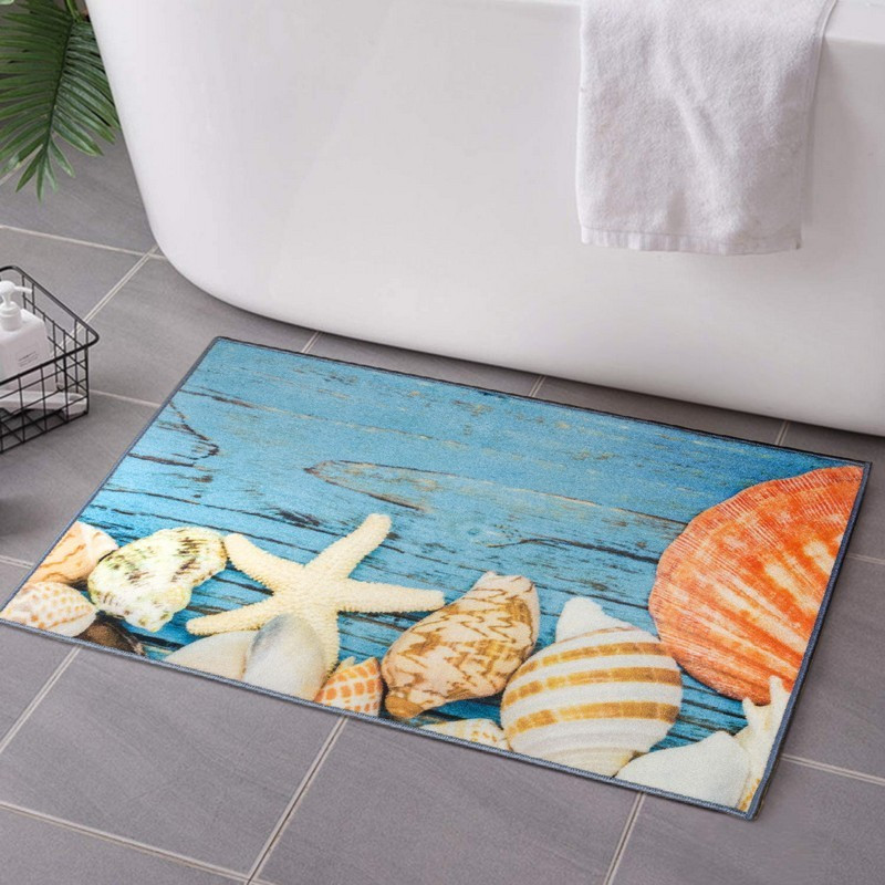 Килимок у ванну кімнату MAC Carpet Print 283В 57х90 см Блакитний
