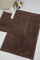 Набор ковриков в ванную комнату Confetti Unimax Brown 60х100 и 60х50 см Коричневый