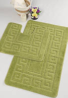 Набор ковриков в ванную комнату Confetti Ethnic Green 60х100 и 60х50 Зеленый