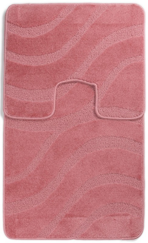 Набір килимків у ванну кімнату Confetti Symphony Dusty Rose 60х100 та 60х50 см Рожевий