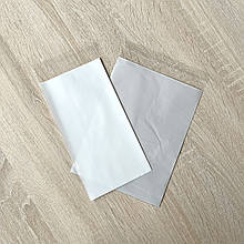 Пакет поліпропіленовий з білою вставкою, клапаном та клейкою стрічкою 10,5*15/20 мкн 100шт