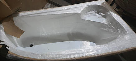 Акрилова кутова ванна 150*100*55 см (в комплекті опора та фронтальна панель) правобічна, фото 2