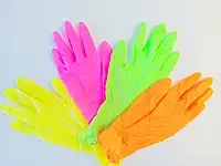 Нитриловые перчатки плотные Оранжевые AMPri - фото 5 - id-p289438387