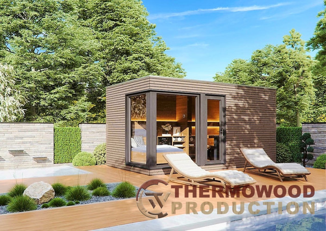 Строительство деревянных саун и бань под ключ в Украине и Европе фото