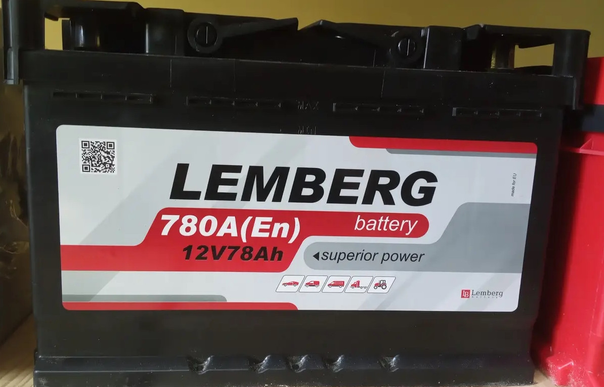 АКБ 6 ст 78 А (780EN) (0) LEMBERG battery Євро