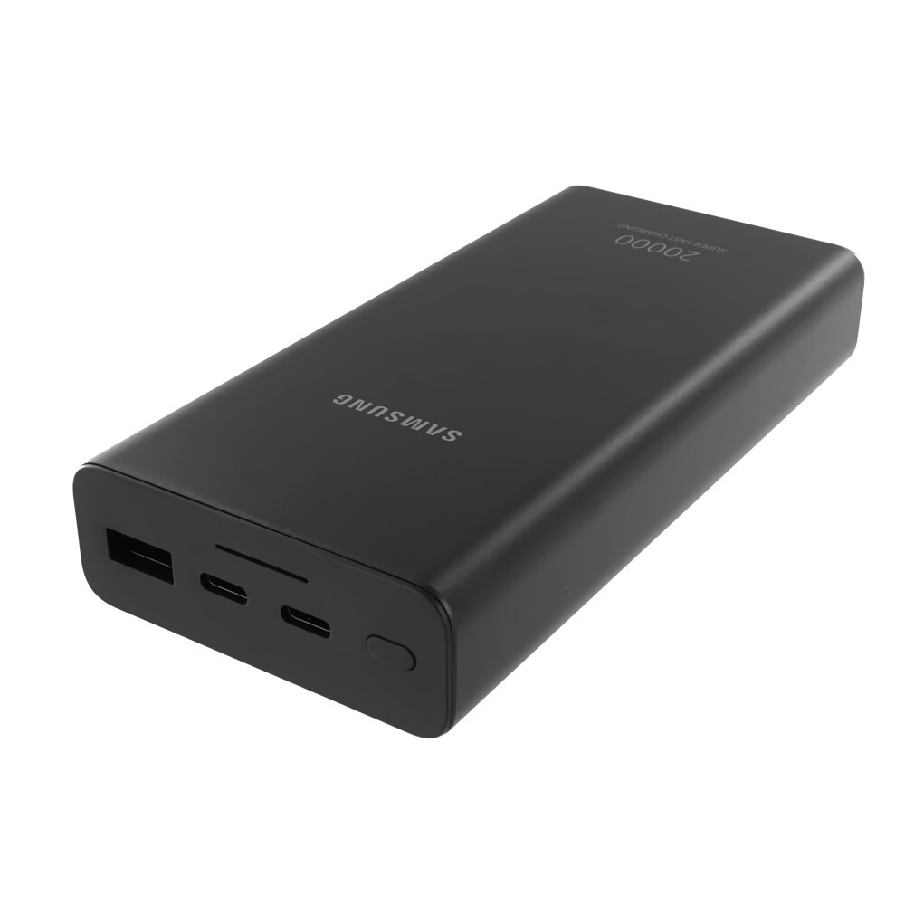 Samsung 25W 20000 mAH USB-A Li-Pol Черный Металл Универсальная батарея Индикатор уровня заряда Type-C