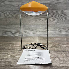 Портативний аварійний світильник 3Вт + павербанк 2000А/год на сонячній батареї на ніжках