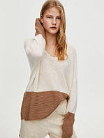 Пуловер жіночий pull & bear 5558/306/075-afik v коричневый з молочним