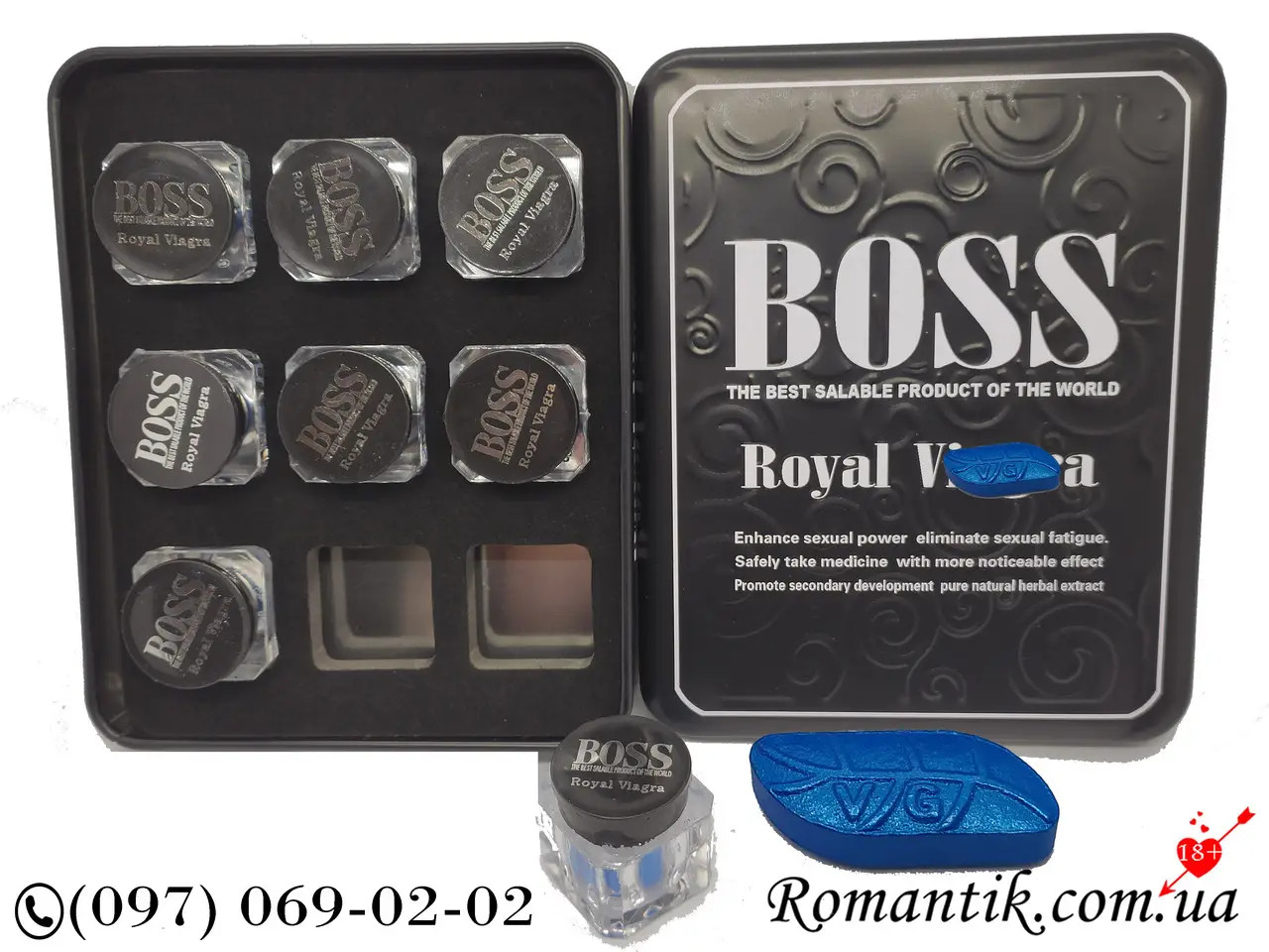 Препарат для довгого стояка Бос Роял / Boss Royal (27 таблеток)