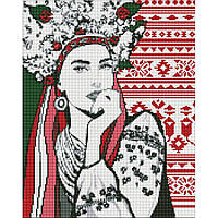 Алмазна мозаїка "Чарівна українка" ©upillustration Ідейка AMO7371 40х50 см
