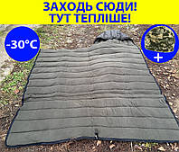 Спальний мішок на флісі зимовий тактичний гігант 235*100 см до -30 градусів цельсія + чохол