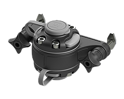 Монтажна система BORIKA FASTen FMa-2 чорно-сіра з двома замками для кріплення аксесуарів на профілі з Т-пазом (01.01.013.04.01)