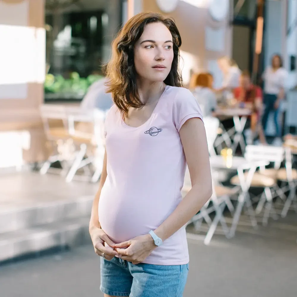Футболки Love&Carry для вагітних і тих, хто годує XS Рожева