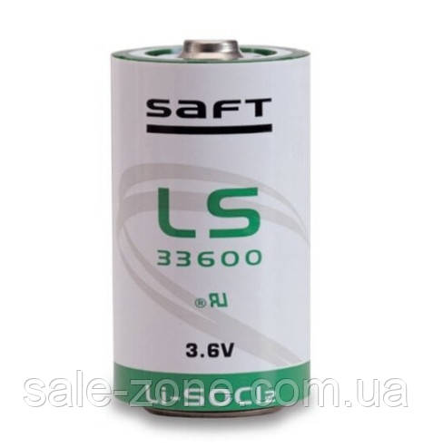 Батарейка Saft LS 33600 3.6V 16500mAh літієва Біла