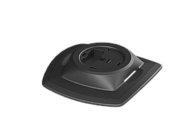 Монтажна площадка BORIKA FASTen Mp219 чорна з радіусною основою для монтажу замків Fs218 на поверхні човна ПВХ (01.16.019.01.01)