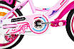 Дитячий велосипед рожевий для дівчинки 16" Crossride Vogue And Classic, на зріст 100-115 см, фото 9