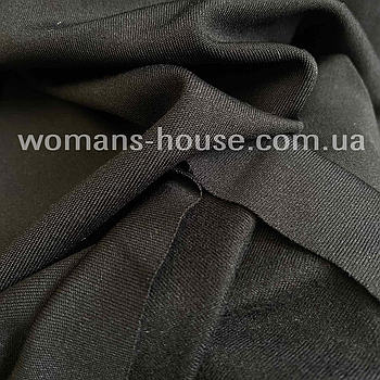 Тканина Мікродайвінг на флісі (начіс) Чорний