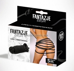 Мотузка Fantazje 5 м, чорна