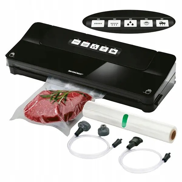 Вакуумний пакувальник (вакууматор) Silver Crest SV 125 C3 Чорний Німеччина