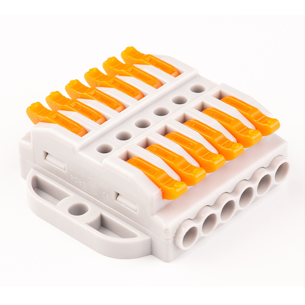 Клема будівельно-монтажна двостороння з кріпленнями СМК-726