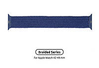 Ремешок Braided Solo Loop для Apple Watch 42/44/45/49mm Atlantic Blue Size 8