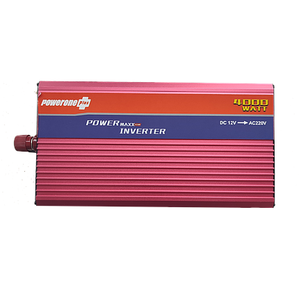 Автономний інвертор Powerone Plus MAXX-4000W, 12/220V модифікована синусоїда LED-дисплей, USB, клеми, фото 1