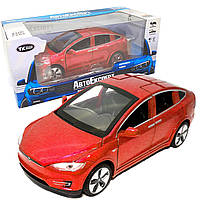 Машинка металлическая Tesla «AutoExpert» Тесла красный звук свет 15*5*7 см (42114W)