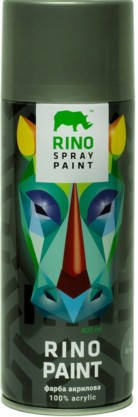 Фарба аерозольна Rino Paint Universal сіра (RP-22), фото 1