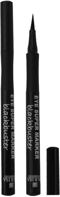 Підводка-фломастер для очей Parisa Cosmetics Blackbuster Eye Super Marker PF01 Чорна, 2 мл