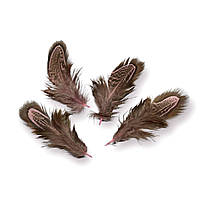 Куриные перья, размер 4-8см, цвет Розовый, 10шт. в упаковке_ПДД019Р
