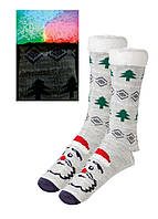 Термо шкарпетки на хутрі з підсвіткою Livergy 39-42 сірий (17007)