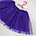Фіолетова фатинова спідниця для дівчинки дитяча з двошарового фатину на резинці р. 104-170, фото 2