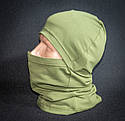 Балаклава Кіраса, стрейч-кулір, хакі, фото 3