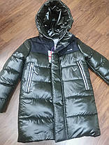 Зимова подовжена куртка для хлопчика 129-153, фото 3