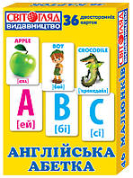 Дитячі розвиваючі картки "Англійський алфавіт" 13106047, 36 карток