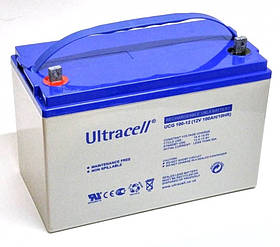 Акумуляторна батарея гелева Ultracell UCG100-12 GEL 12V 100 Ah (328 x 173 x 232)