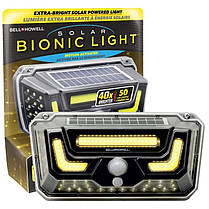 Вуличний настінний ліхтар із датчиком руху Bionic Light, Зовнішній ліхтар на сонячних батареях, фото 2