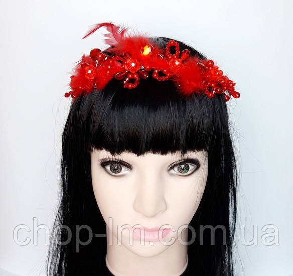 Діадема, гілочка "Червоне серце"