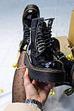 Черевики зимові Dr.Martens Jadon Black Patent лакові чорні, фото 4