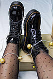 Черевики зимові Dr.Martens Jadon Black Patent лакові чорні, фото 5