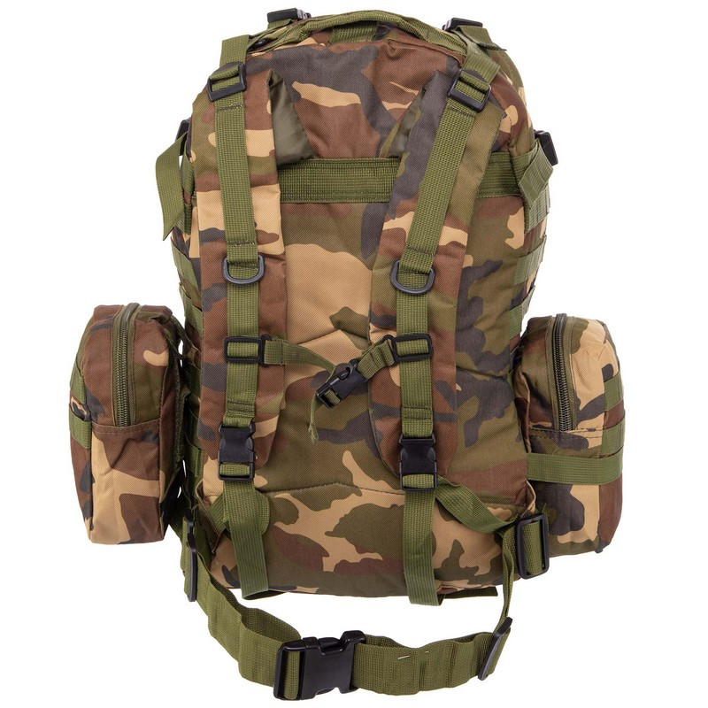 Качественный, надежный рюкзак для военного с подсумками, 60Литров, Камуфляжный большой рюкзак Молли - фото 4 - id-p1716635860