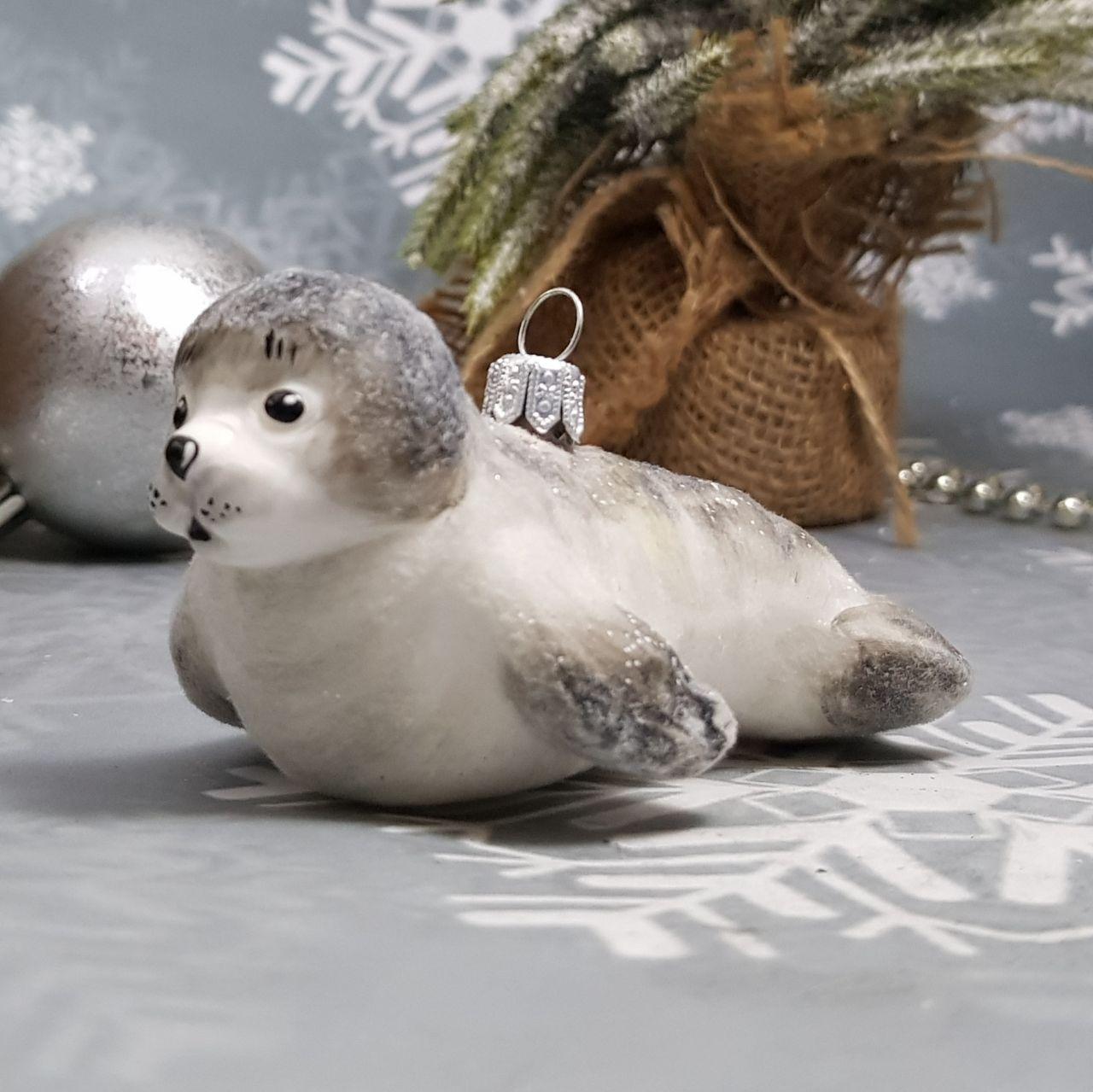 Мишко флок міні Irena Irena іграшка на ялинку