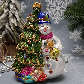 Irena іграшка на ялинку Сніговик з мишком на руках ірена ірена