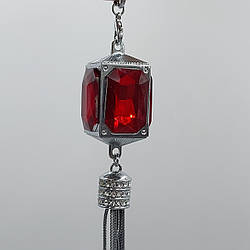 Підвіска на дзеркало заднього огляду з червоними стразами, квартет