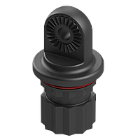 Такелажний адаптер BORIKA FASTen At221 чорний з поперечним отвором d 6 мм (01.13.004.01.01)
