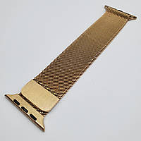 Металический Ремешок для Apple Watch Milanese loop 42/44/45/49 mm Розово-Золотой